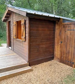 chalet à louer à Noyant-Villages près de Saumur dans le Maine-et-Loire 49